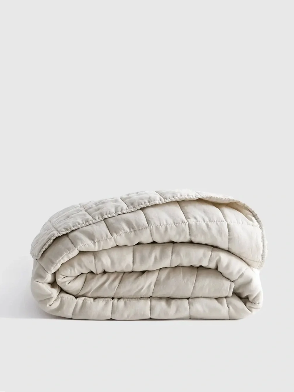 NWOT Quince European Linen Box Quilt in Sand - Full/Queen - Retail $164